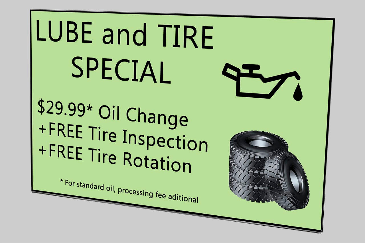 17"W x 11"H Wall Sign Holder with Double Sided Tape