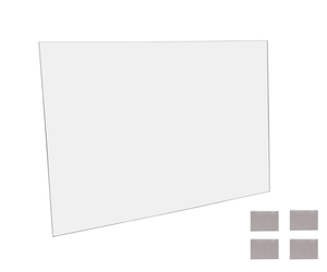 Poster Display Sleeve 18"W x 12"H Large Sign Holder with Velcro
