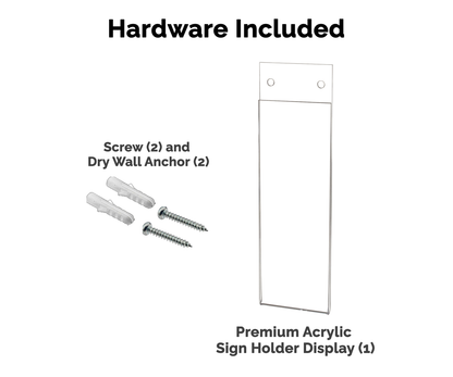 2"W x 6"H Photo Booth Strip Frame With Holes Sign Holder Display