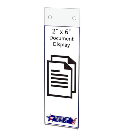 2"W x 6"H Photo Booth Strip Frame With Holes Sign Holder Display