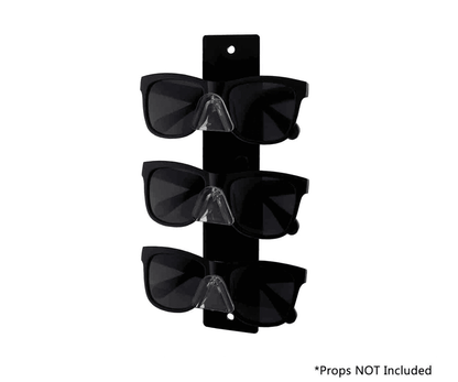 3 Pair Sunglasses Eyeglasses Display Safety Glasses Holder Wall