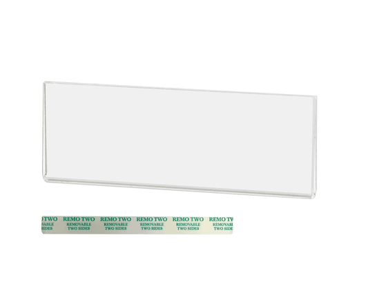 3.5"W x 1"H Wall Sign Holder with Double Sided Tape