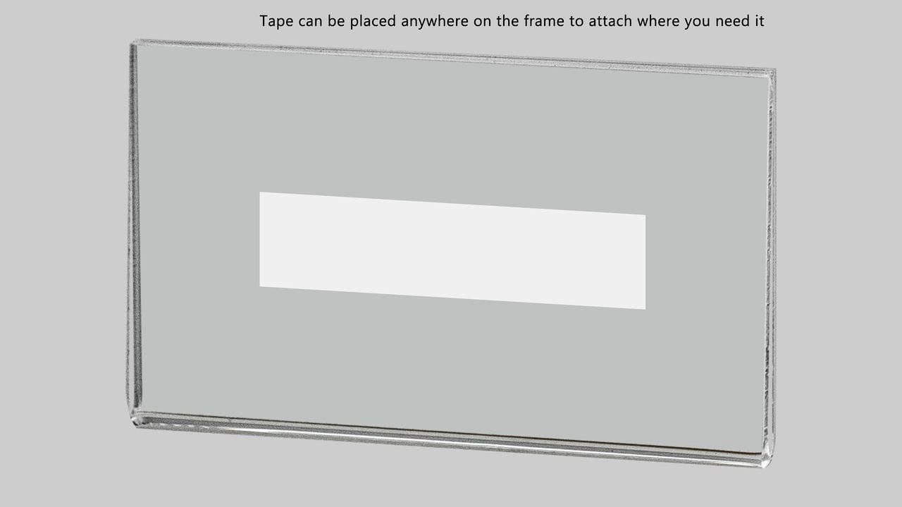 Single Business Card Holder 3.5"W x 2"H Small Sign Holder