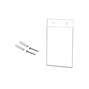 3.5"W x 5"H Small Sign Holder Vertical Ad Frame with Holes