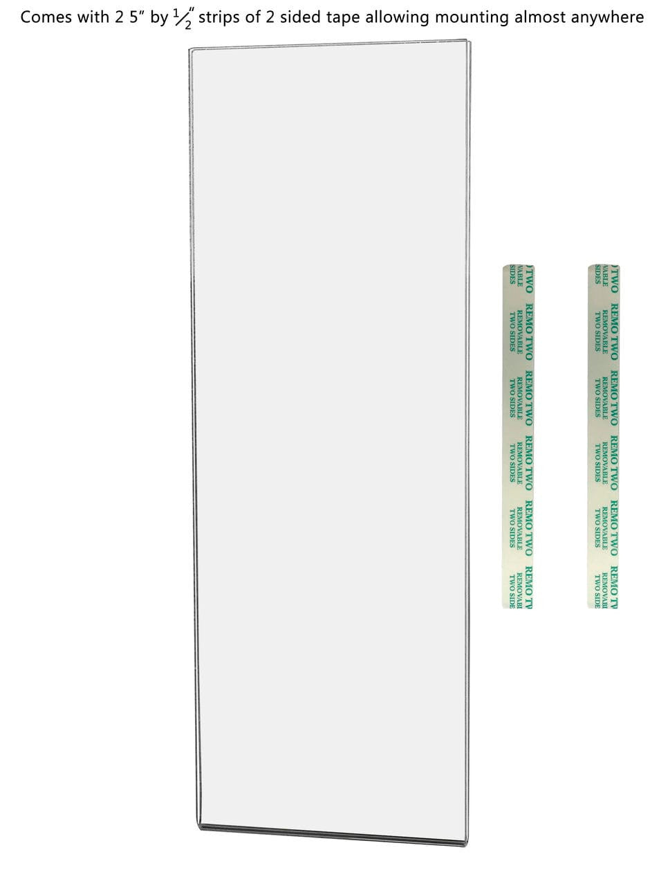 Tall Sign Holder 4"W x 11"H Literature Display Sleeve