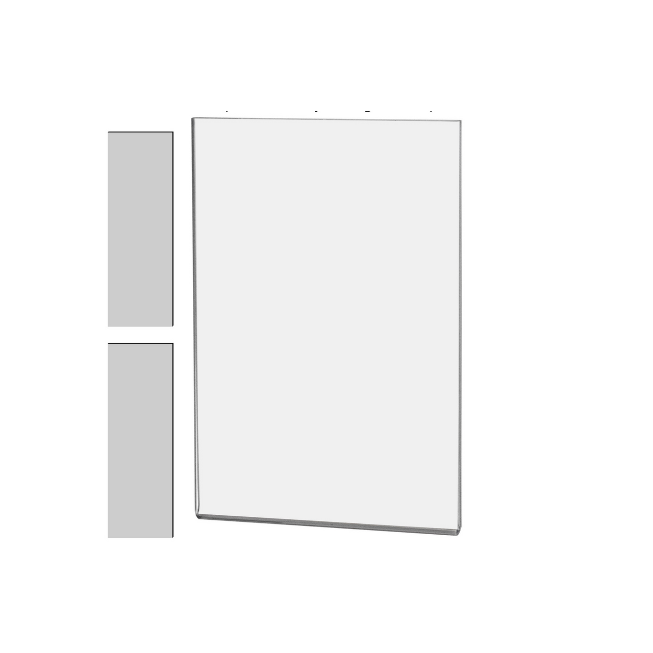 Magnetic 4"W x 6"H Sign Holder Metal Mount