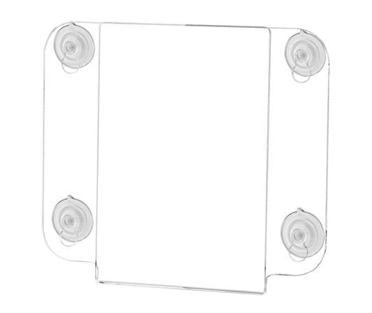 4"W x 6"H Window Sign Holder Double Sided with Suction Cups