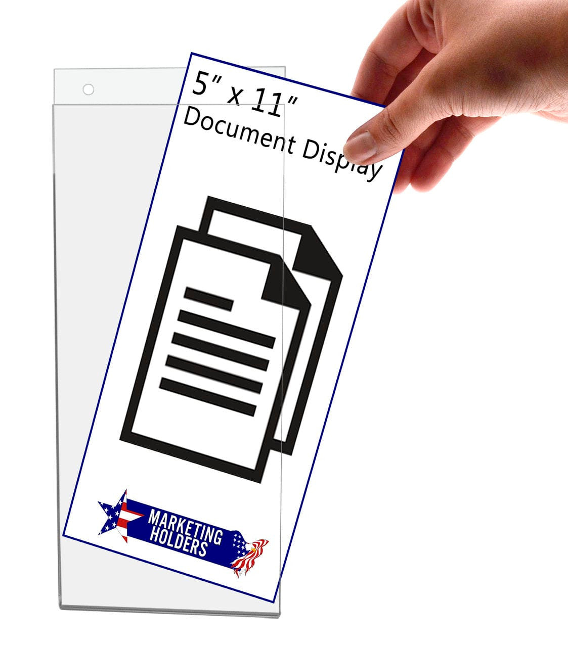 5"W x 11"H Lobby Sign Frame Wall Mount Office Information Display