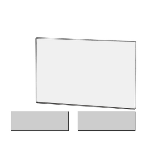 Magnetic 5.5"W x 3.5"H Sign Holder Metal Mount