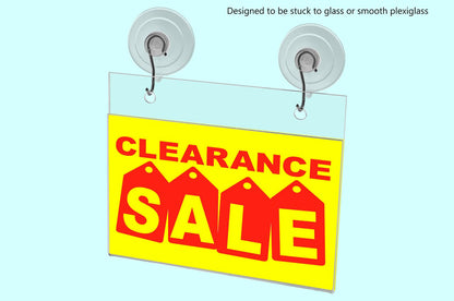 5.5"W x 3.5"H Window Mount Sign Holder Suction Cup with Hooks