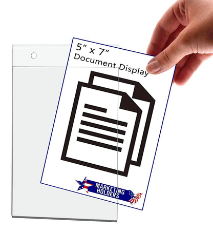 5"W x 7"H Wall Sign Holder with Hanging Hardware