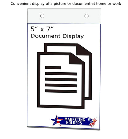 5"W x 7"H Wall Sign Holder with Hanging Hardware