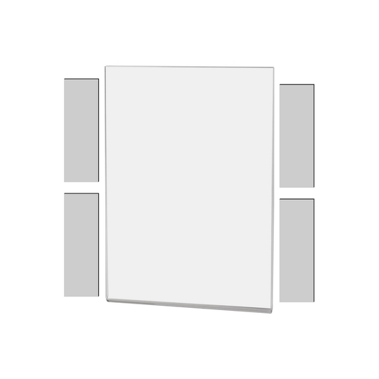 Magnetic 5"W x 7"H Sign Holder Metal Mount