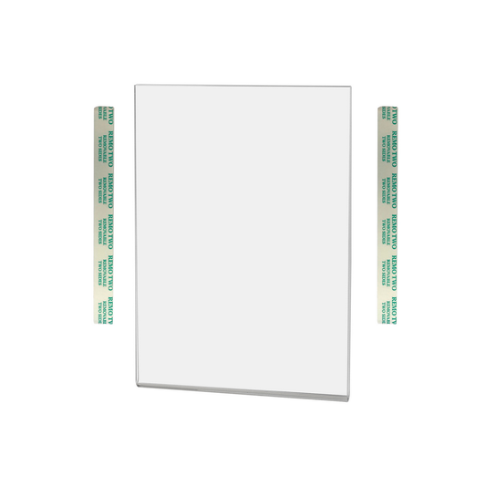5"W x 7"H Wall Sign Holder with Double Sided Tape