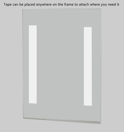 5"W x 7"H Wall Sign Holder with Double Sided Tape