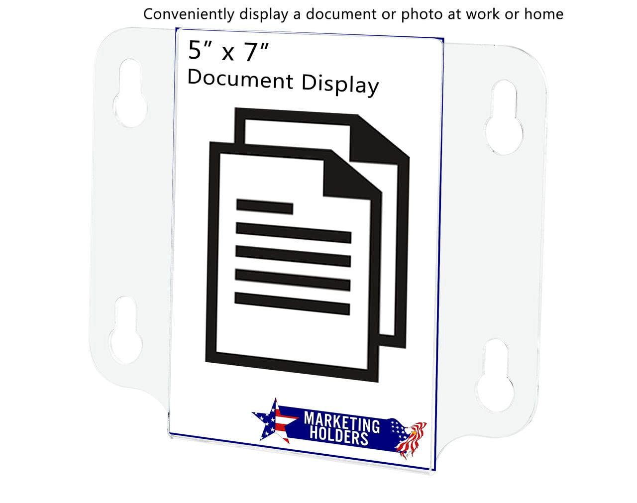 5"W x 7"H Window Sign Holder Double Sided with Suction Cups