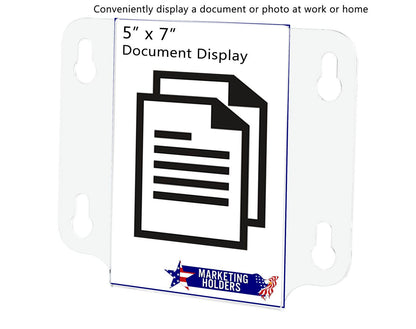 5"W x 7"H Window Sign Holder Double Sided with Suction Cups