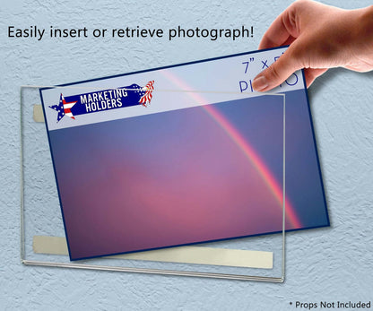 Advertising Sign Holder 7"W x 5"H Image Display Sleeve
