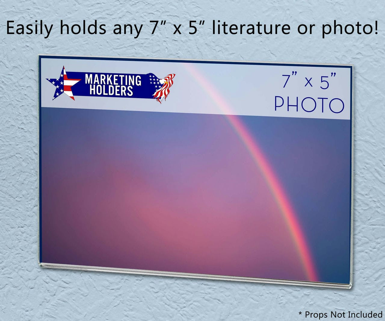 Advertising Sign Holder 7"W x 5"H Image Display Sleeve