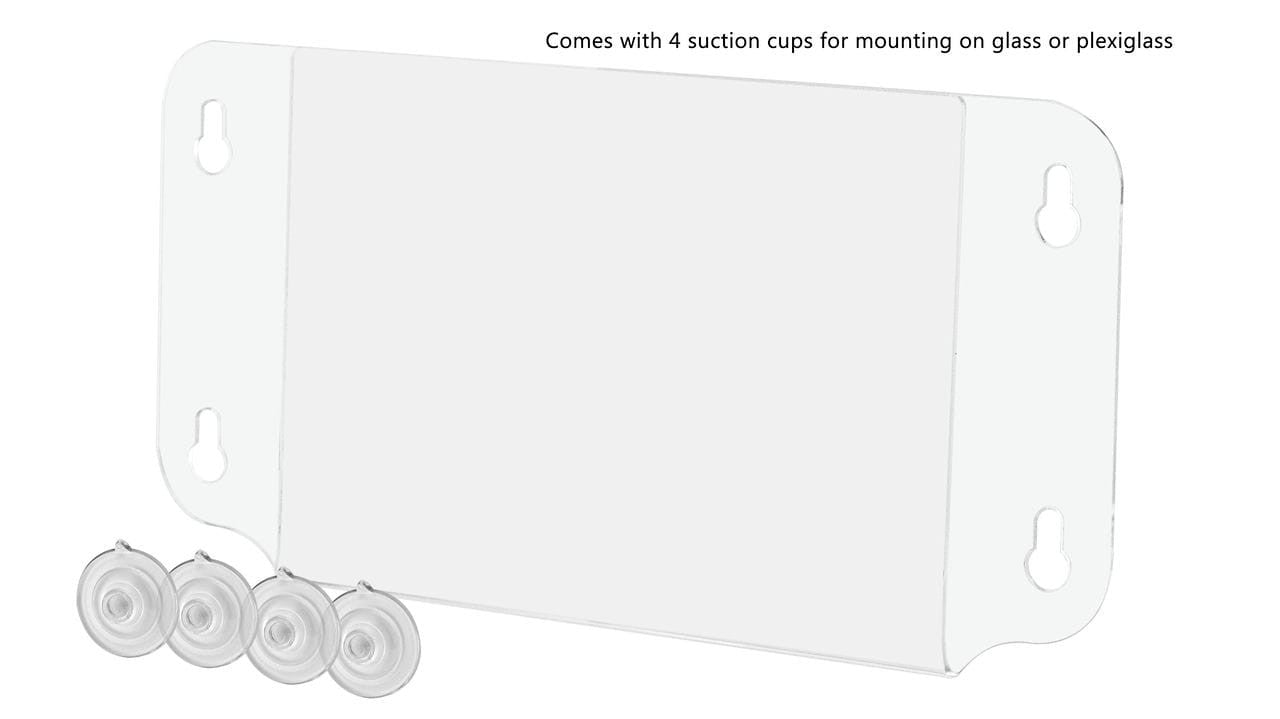 7"W x 5"H Window Sign Holder Double Sided with Suction Cups