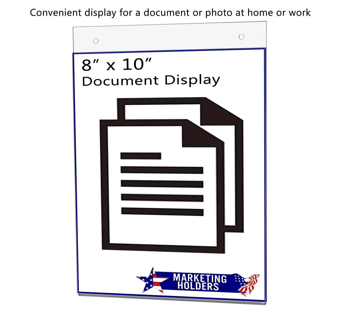 8"W x 10"H Wall Sign Holder with Hanging Hardware