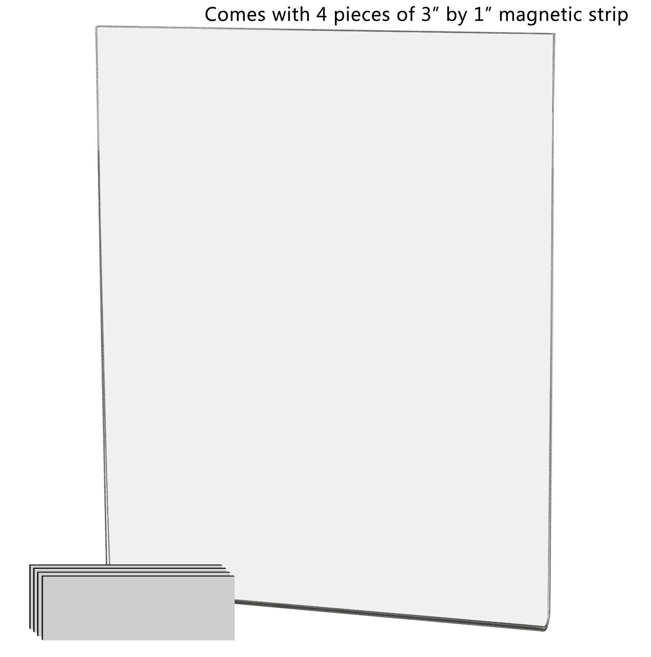 Magnetic 8"W x 10"H Sign Holder Metal Mount