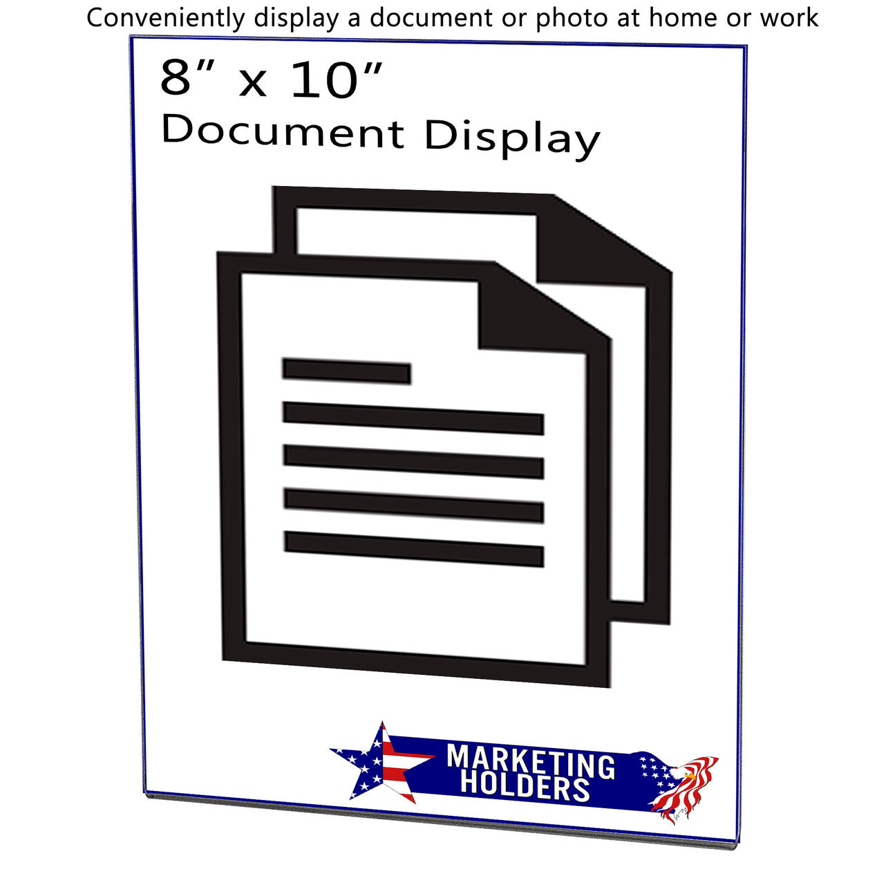 Magnetic 8"W x 10"H Sign Holder Metal Mount