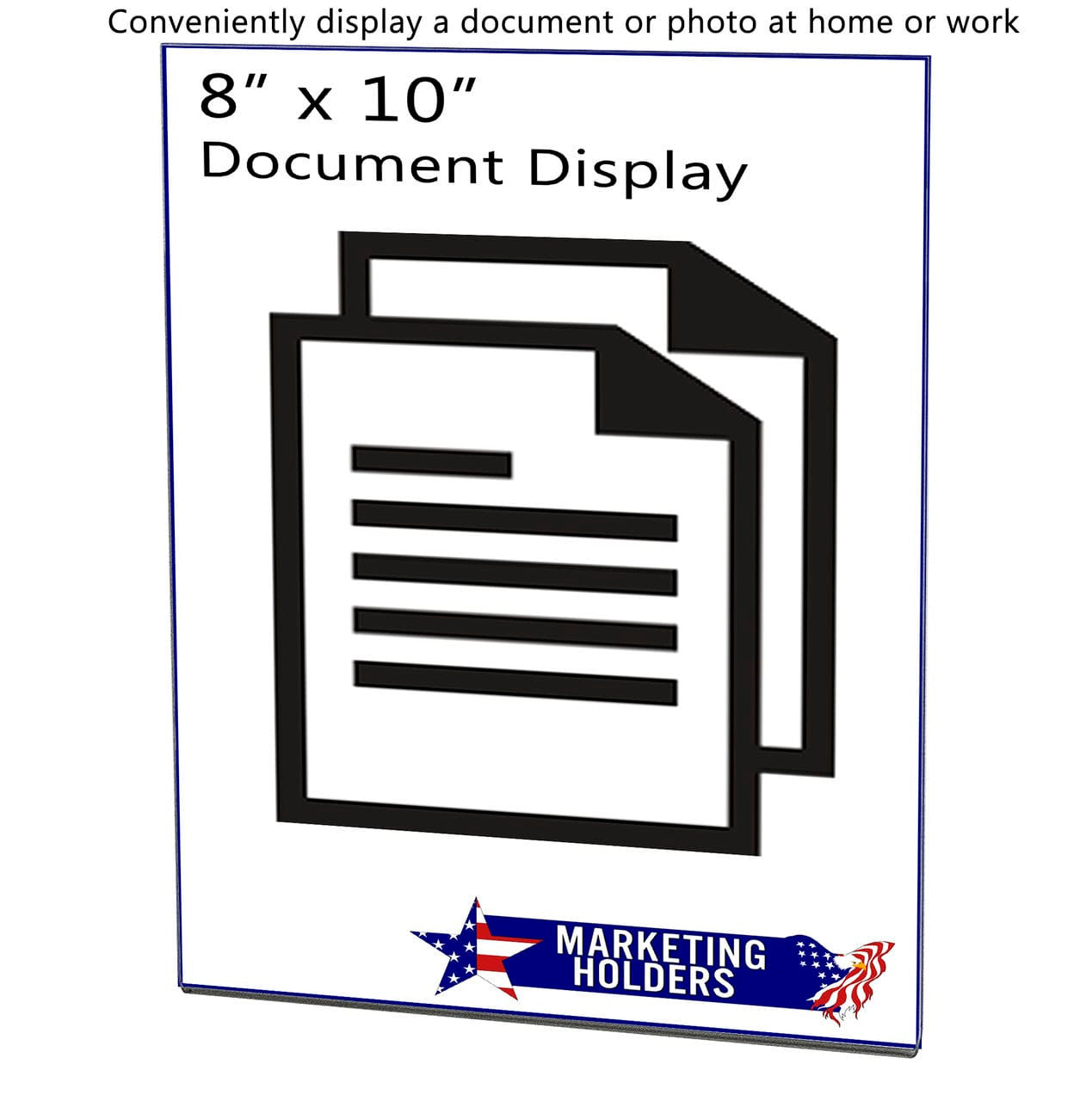 8"W x 10"H Wall Sign Holder with Double Sided Tape