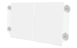Double 8.5"W x 11"H Sign Holder for Windows with Suction Cups