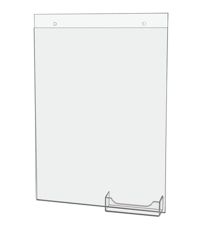 8.5"W x 11"H Wall Sign Holder with Business Card Pocket and Hardware