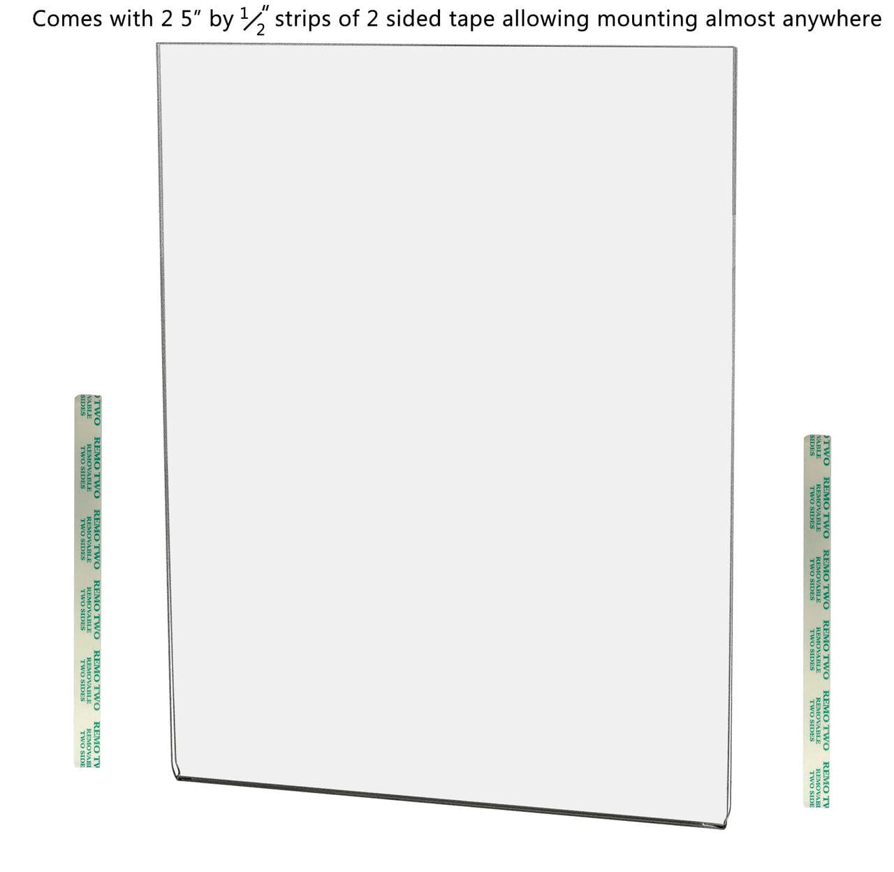 8.5"W x 11"H Wall Sign Holder with Double Sided Tape