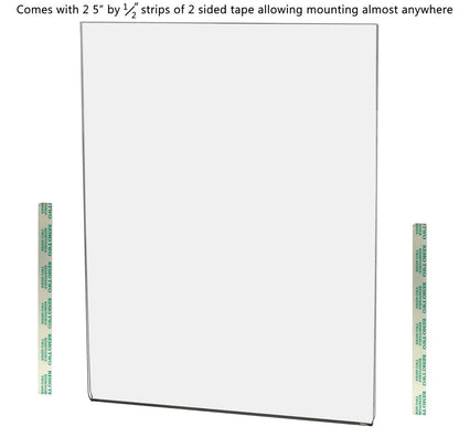 8.5"W x 11"H Wall Sign Holder with Double Sided Tape