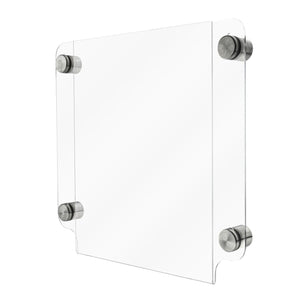 8.5"W x 11"H Sign Holder with Standoffs Business Hours Menu