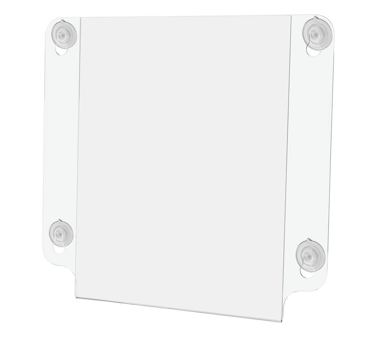 8.5"W x 11"H Window Sign Holder Double Sided with Suction Cups