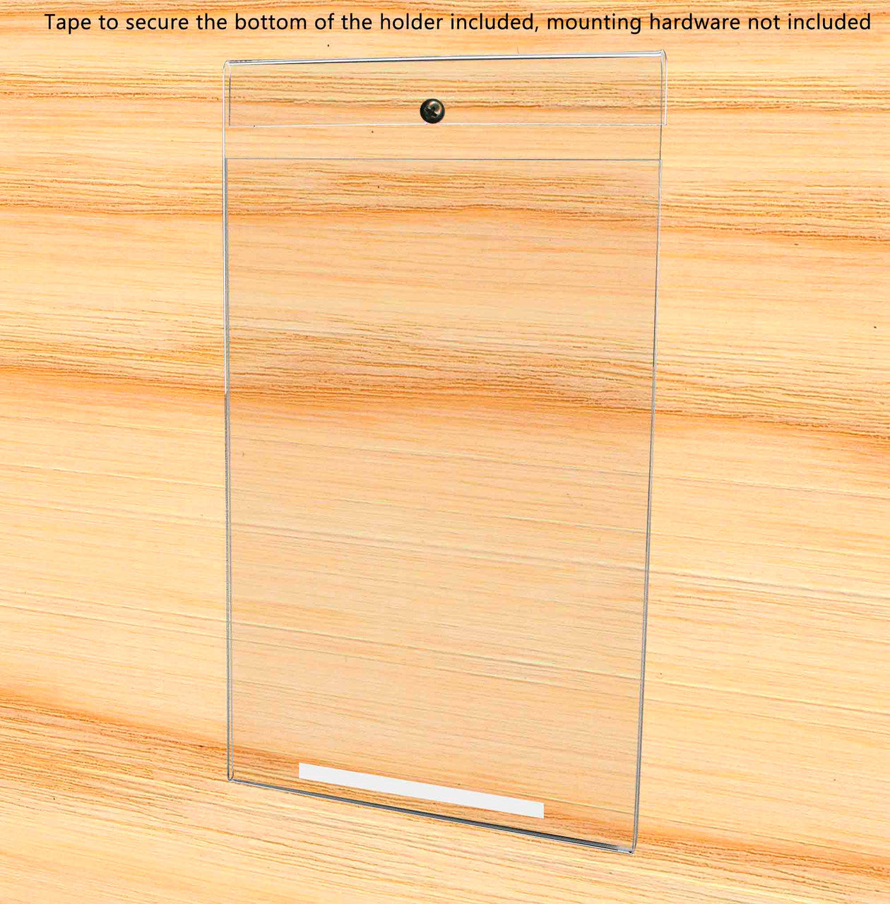 Tall Sign Holder 8.5"W x 14"H Display Sleeve with Notched Back