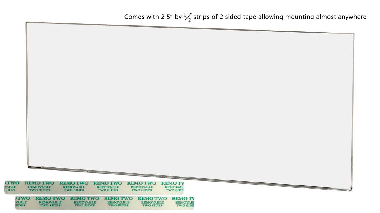 Sign Holder 8.75"W x 3.8"H Large Name Plate Label Display