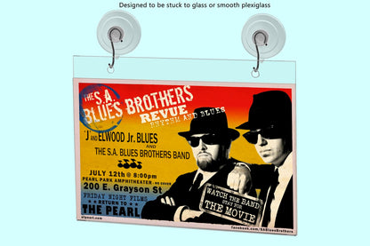 8.5"W x 5.5"H Window Mount Sign Holder Suction Cup with Hooks