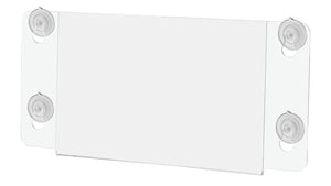 Sign Holder 8.5"W x 5.5"H Double Sided Display with Suction Cups