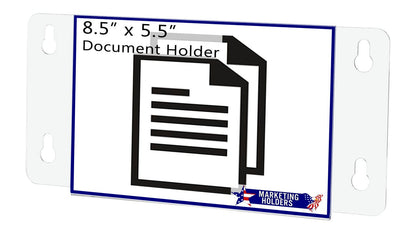 Sign Holder 8.5"W x 5.5"H Double Sided Display with Suction Cups