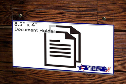 8.75"W x 4"H Wall Sign Holder with Hanging Hardware