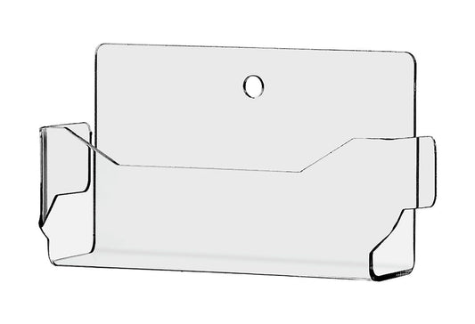 Business Card Holder Rack Single Pocket Clear Wall Mount