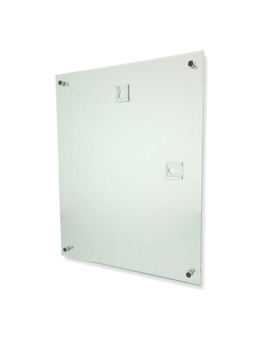 8.5"W x 11"H Portrait Frame Green Edge Wall Mount Sign Display
