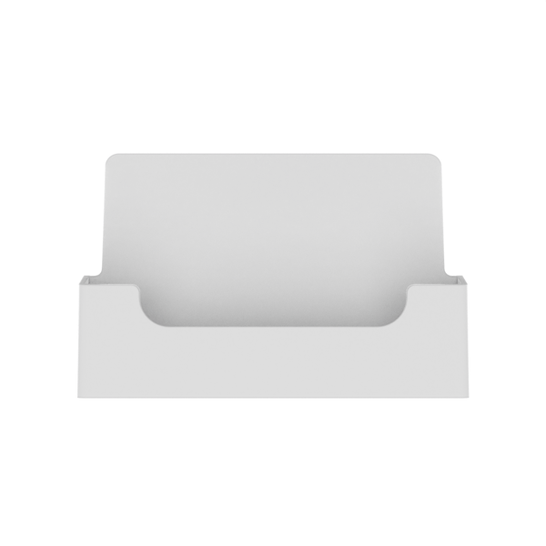 Business Card Holder White Pocket Plastic Horizontal Countertop