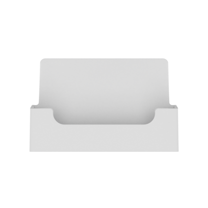 Business Card Holder White Pocket Plastic Horizontal Countertop