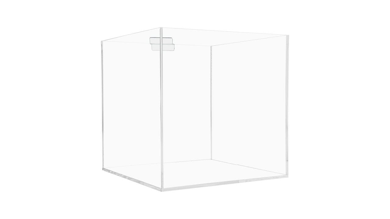 6"W Slatwall Retail Bin Clear Acrylic Merchandise Storage Box