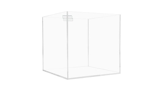 6"W Slatwall Retail Bin Clear Acrylic Merchandise Storage Box