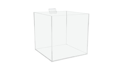 7"W Slatwall Retail Bin Clear Acrylic Merchandise Storage Box