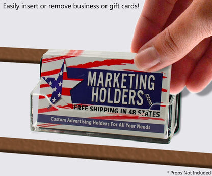 Slatwall Single Pocket Business or Gift Card Display Holder