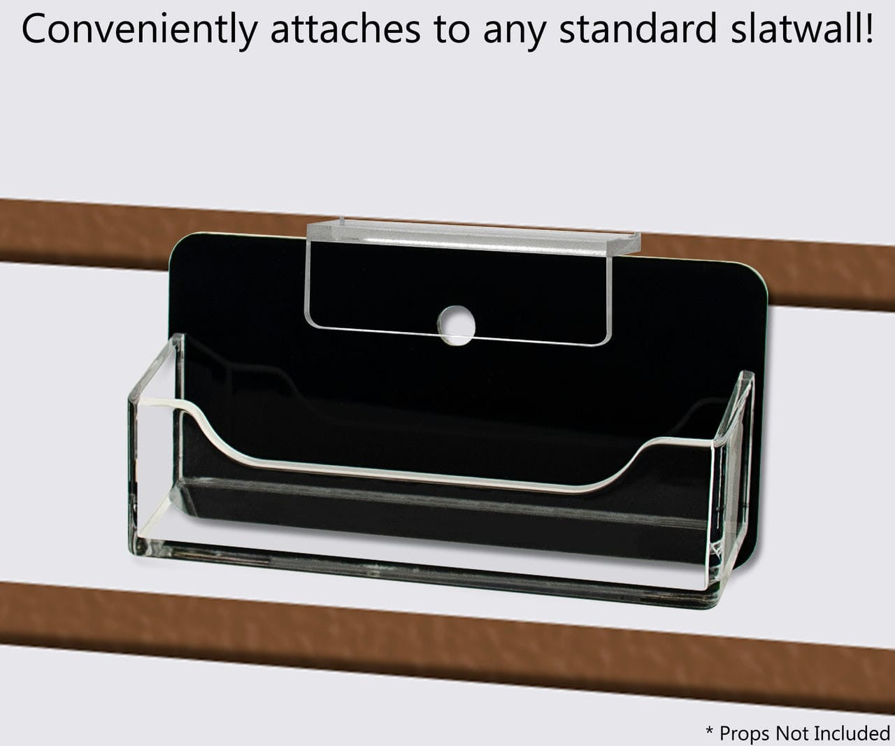 Slatwall Single Pocket Business or Gift Card Display Holder