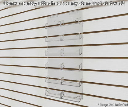 Slatwall 12 Slot Card Holder Multi Pocket Organizer Take One Rack